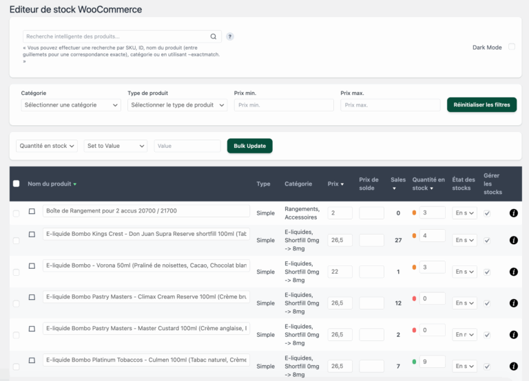 Quick Stock Manager for Woo