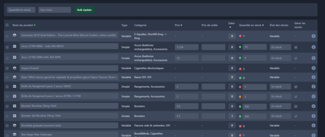 WooCommerce Advanced Stock Editor Plugin
