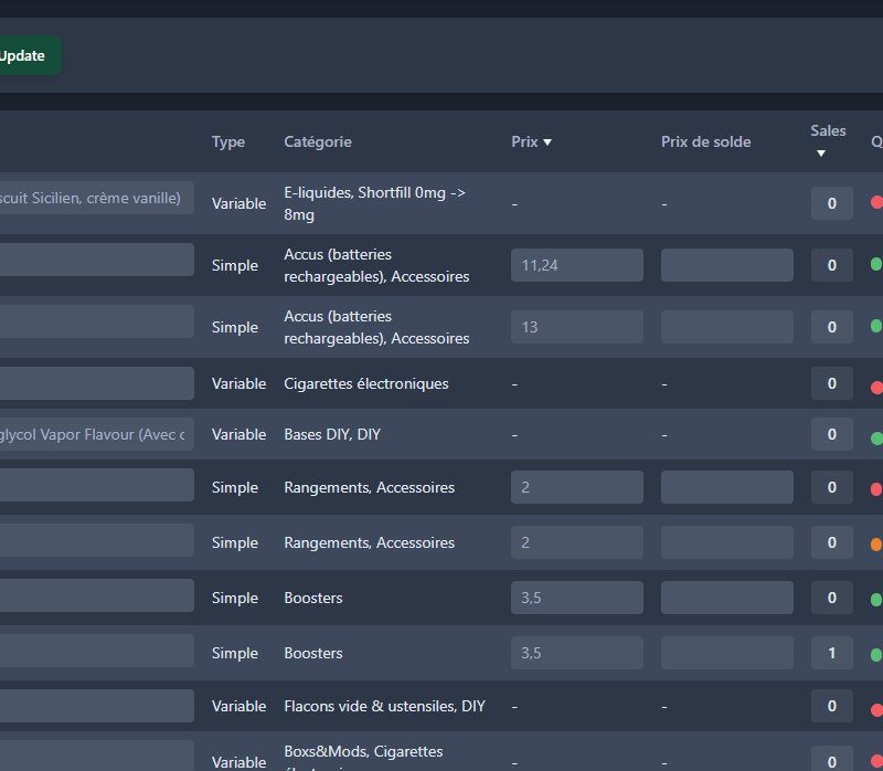 WooCommerce Advanced Stock Editor Plugin